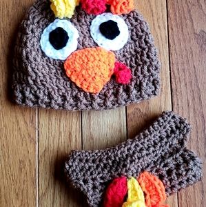 Crochet Baby Turkey Set